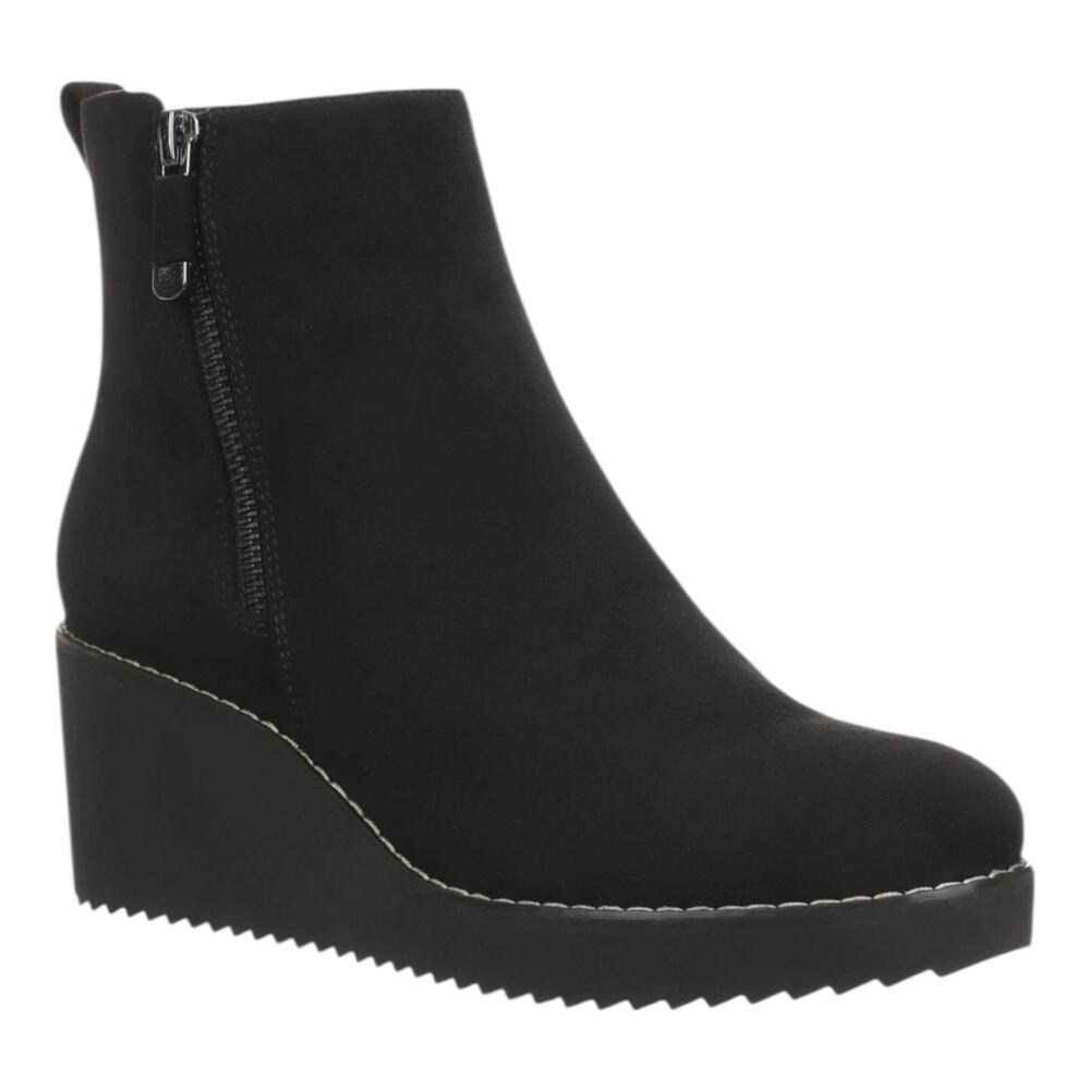 Style & Co Women's Sayylor Wedge Heel Booties Black Size 6 1/2